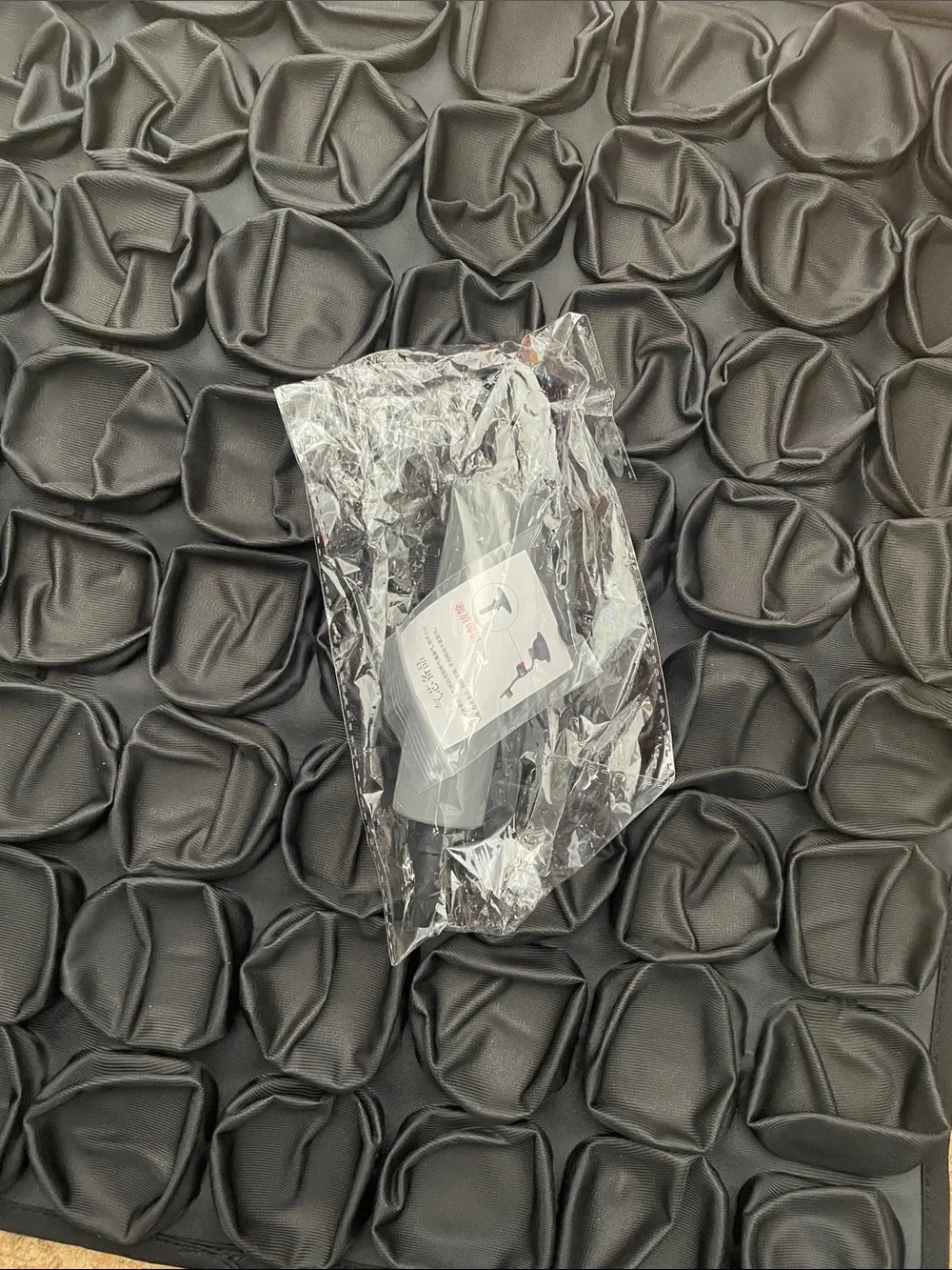 Black Padded Accessory Organizer Mat